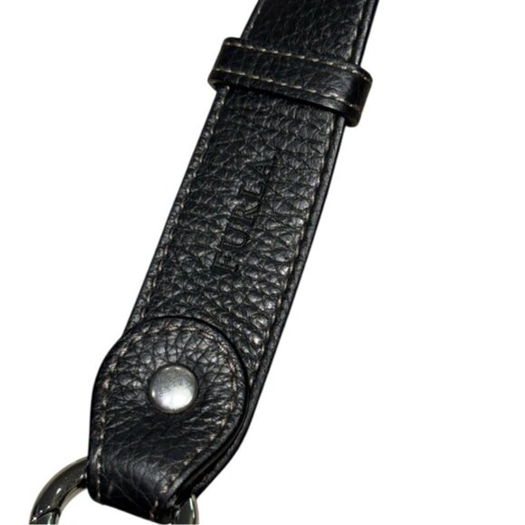 FURLA BLACK CROSSBODY BAG - PEBBLED LEATHER - EUC - Picture 4 of 10